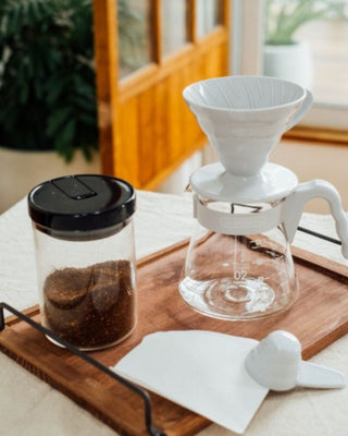 Hario V60 Kahve Demleme Seti Açık Gri