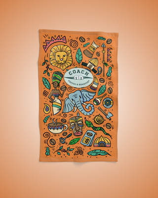 Coach Coffee Company Afrika Temalı Mutfak Havlusu