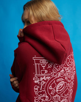 Premium Hoodie Love Edition Bordo