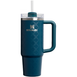 Stanley Quencher H2.O FlowState™ Tumbler Pipetli Termos | 0.8L Yıldızlı Gece (Petrol Mavi)