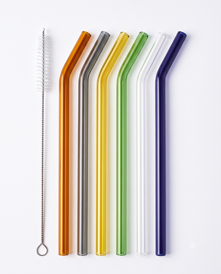 Renkli Cam Pipet Seti – 6’lı Renkli Pipet & Temizleme Fırçası